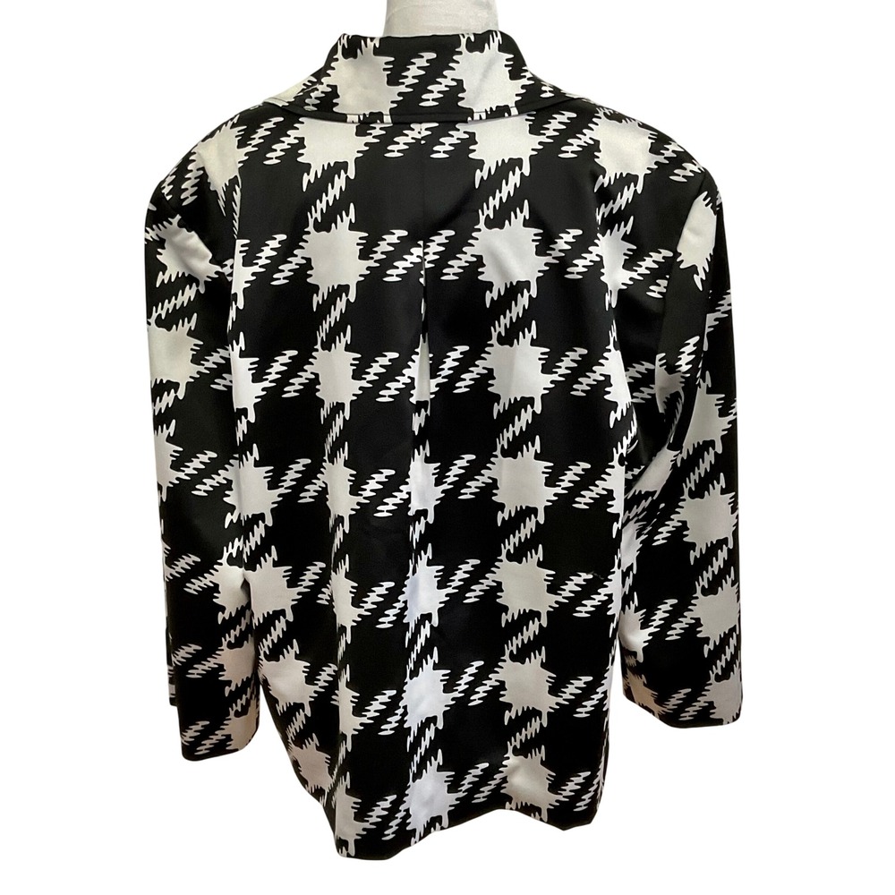 Vintage 90's Sharon Young houndstooth jacket 2220J equestrian fox hunt womens xl - Picture 4 of 9